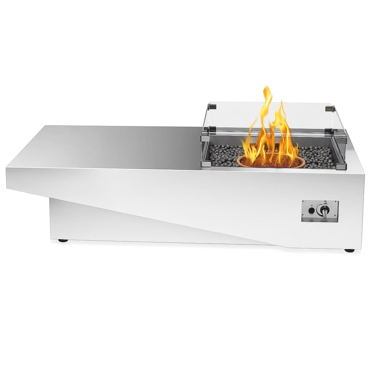 NoirTable Linear Gas Fire Pit — product view 3