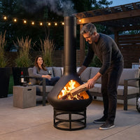 EmberCraft Nova Chiminea Fire Pit — product view 2