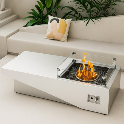 NoirTable Linear Gas Fire Pit — product view 2