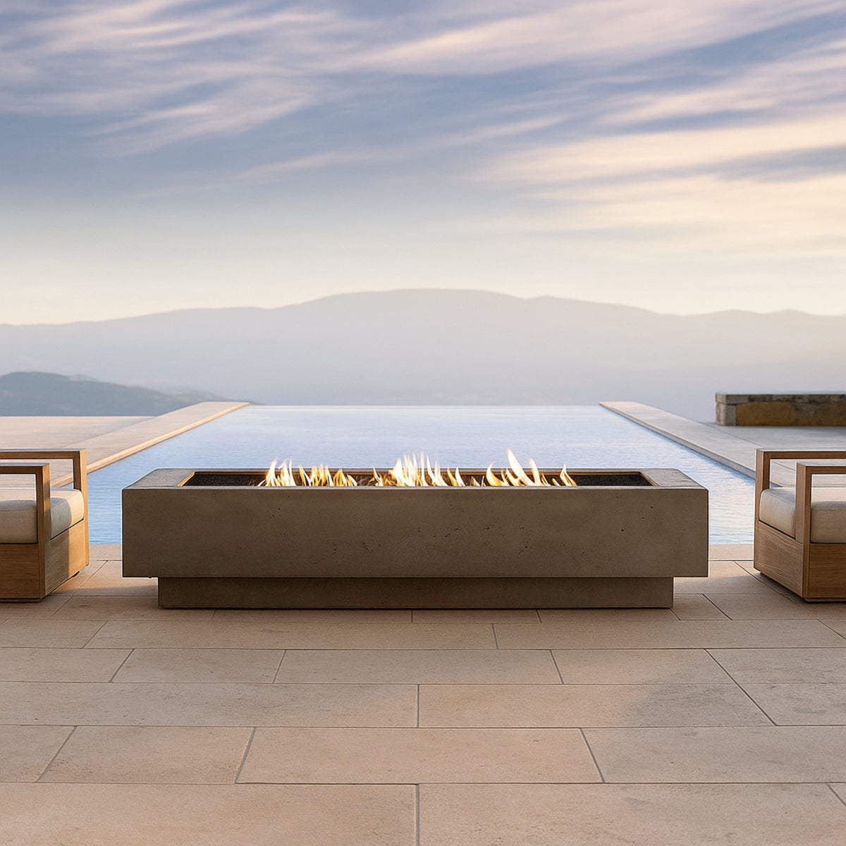 StrataForm Elevate Concrete Fire Table — product view 3