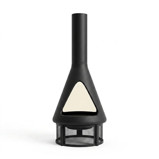 EmberCraft Nova Chiminea Fire Pit — Studio Shot